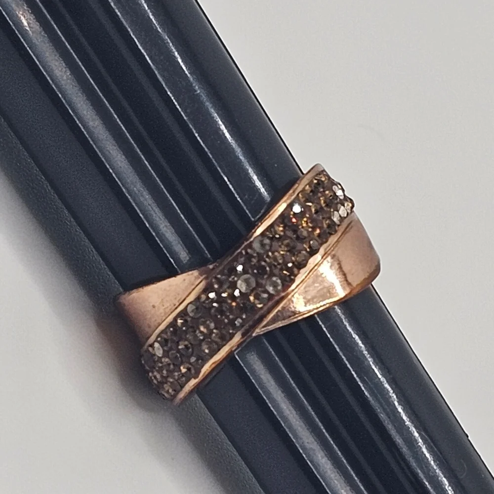 Rhinestone Band Ring (Size 8.5)